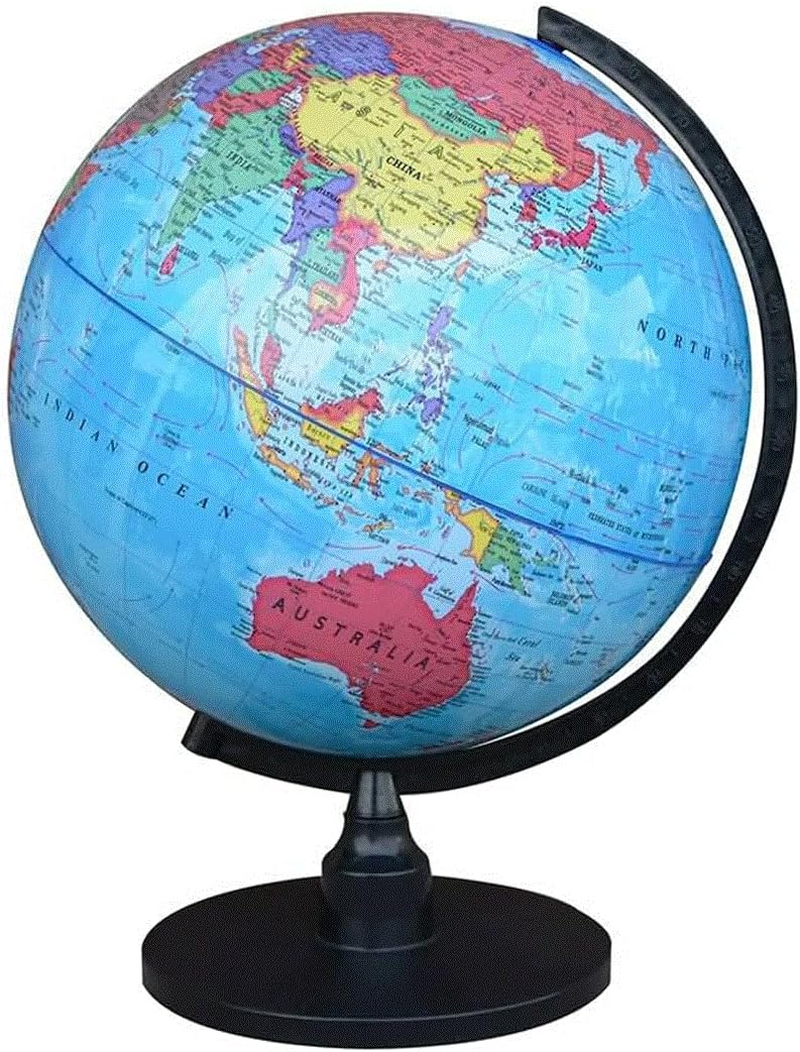 32Cm English Swivel Stand Rotating World Globe Geography Educational Student Kids Gift