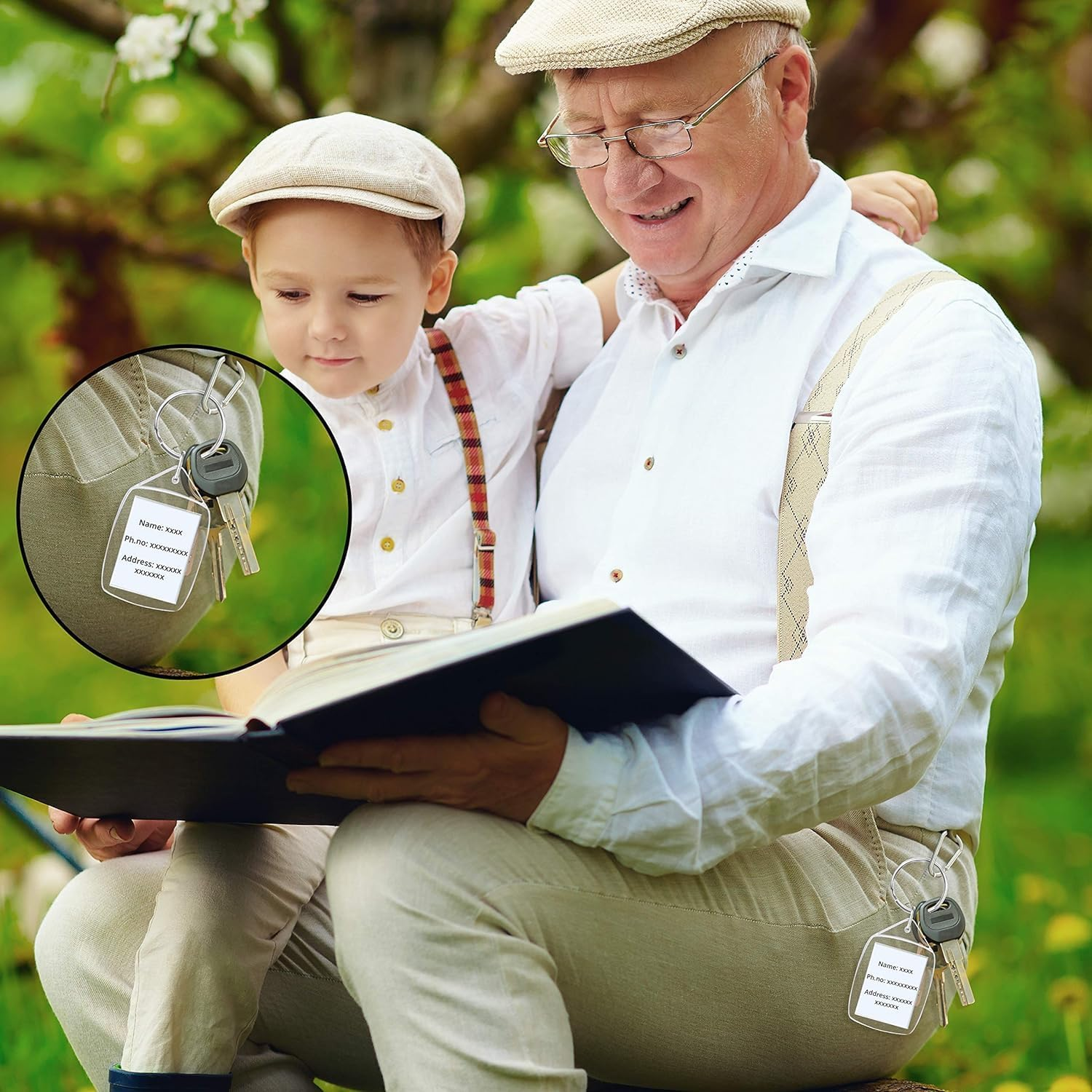 Party Monkeys Blank Photo Insert Keychains (100 Pack) - Each Keyring Is 5.4 X 3.4Cm - Translucent Clear Acrylic Key Rings for Double-Sided Photos Small Picture Frames for Family Friends Gifts & Craft image number 5