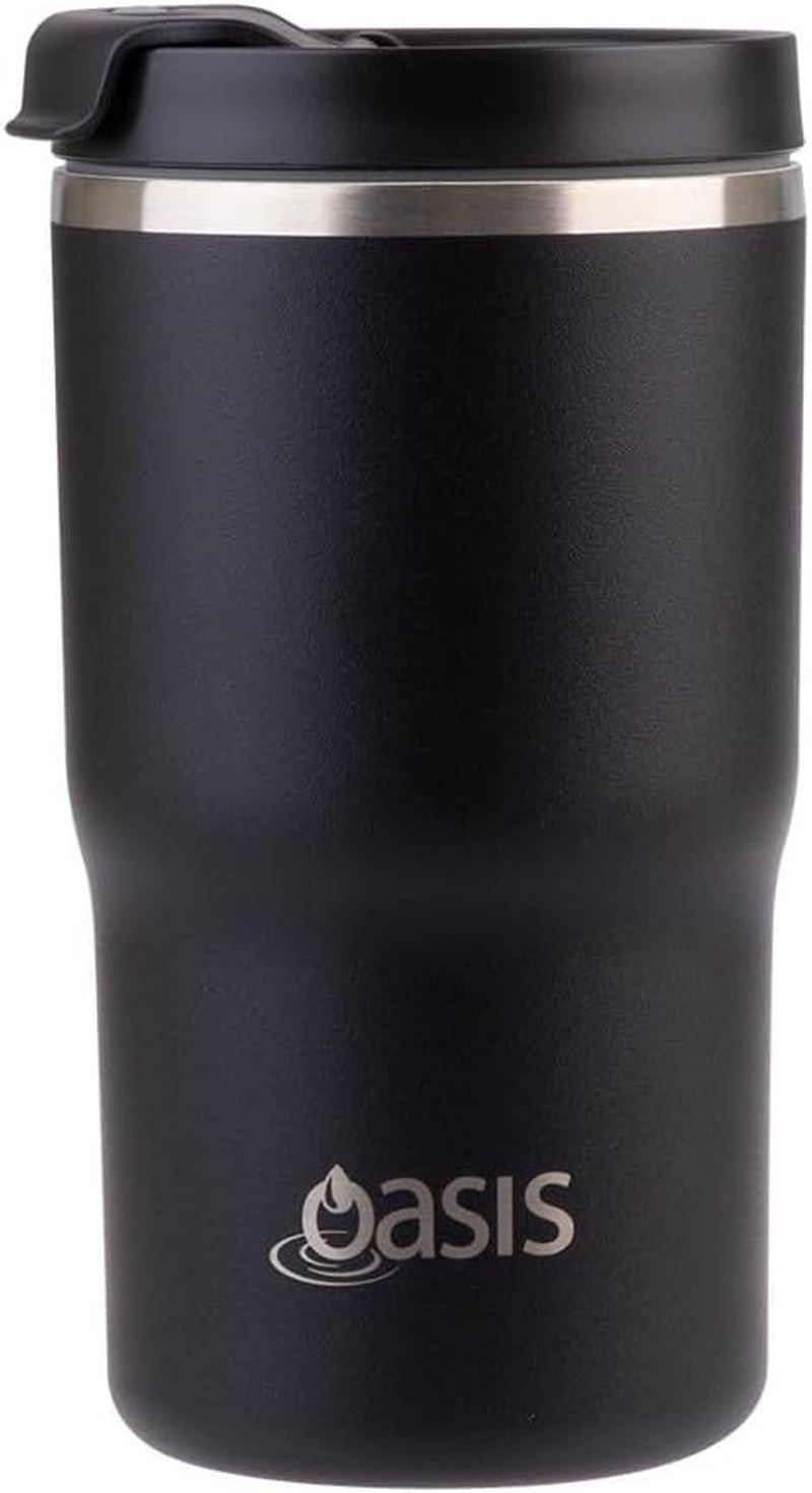 Oasis Ceramic Lined Stainless Steel Double Wall Insulated Travel Mug 480 Ml - Pink Lemonade