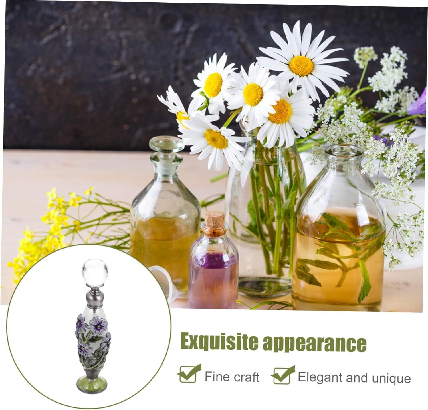 Elegant Essential Oils Bottle Perfume Bottles Delicate Aroma Bottle for Scent image number 3