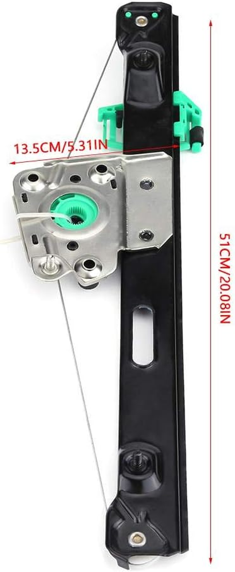 Power Window Regulator Rear Left Driver Side Fit for BMW E90 3 Series 4 Door OE 51357140589, Window Lift Regulator Replacement