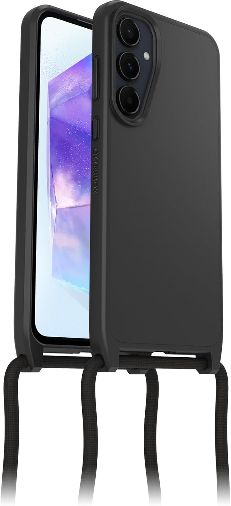 Otterbox React Necklace Case for Samsung Galaxy A55 5G, Ultra-Slim, Protective Case with Adjustable and Detachable Necklace Strap, Tested to Military Standard, Clear