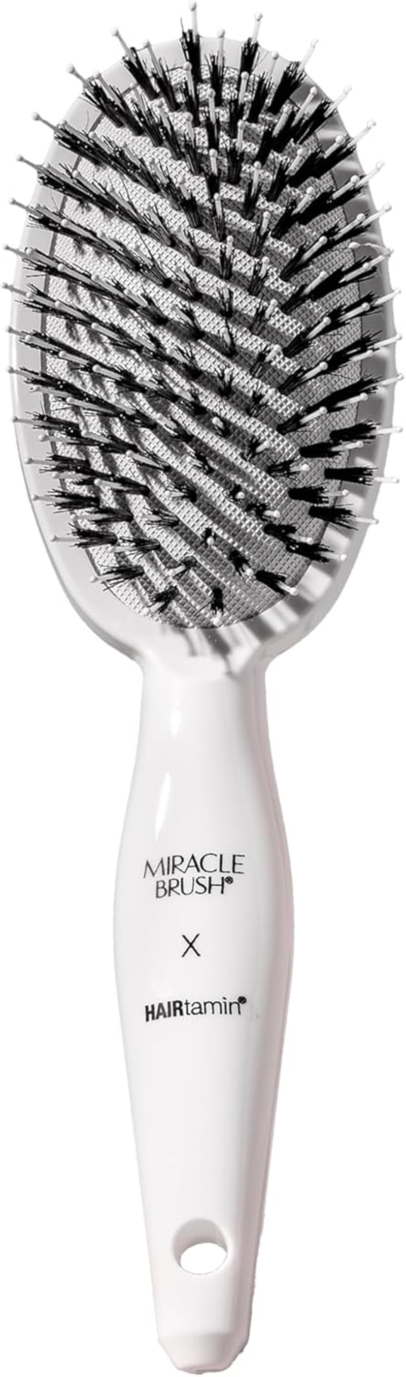 Hairtamin Hair Brush for All Hair Types | Paddle Brush for Blow Drying, Detangling, and Straightening | Anti-Static, Lightweight, and Ergonomic Design | Hair Brush for Men, Women, Kids, and Pets image number 2