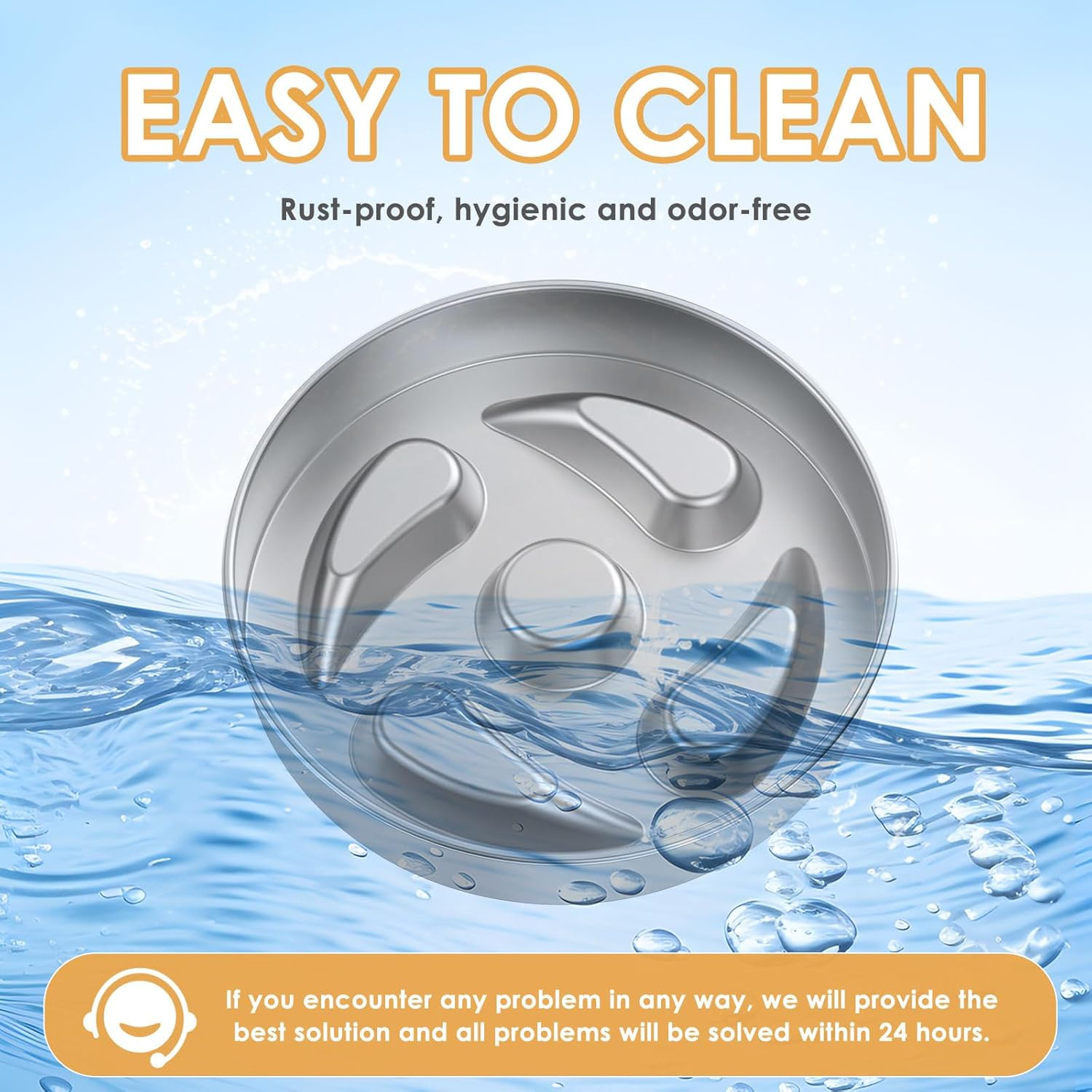 Pet Slow Food Bowl,Pet Slow Feeder,Slow Feeder Bowl,Stainless Steel Dog Slow Feeder Bowl,1000Ml Large Capacity Dog Slow Feeding Bowl,Slow Eating Puzzle Dog Food Bowls for Dogs Cats image number 4