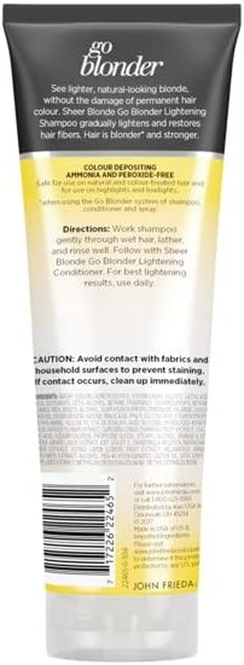 John Frieda Sheer Blonde Go Blonder Lightening Shampoo, 8.45 Fluid Ounce (Pack of 2) image number 5