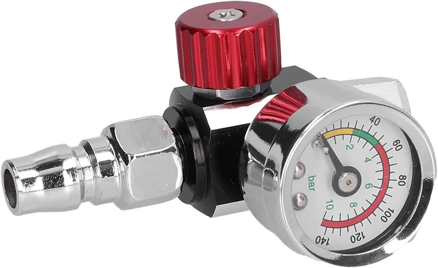 Paint Gun Air Adjusting Regulator, G1/4In Thread Spray Paint Gun Air Pressure Regulator Regulating Adjusting Valve Sprayer,For Pneumatic Spray, Pressure image number 3