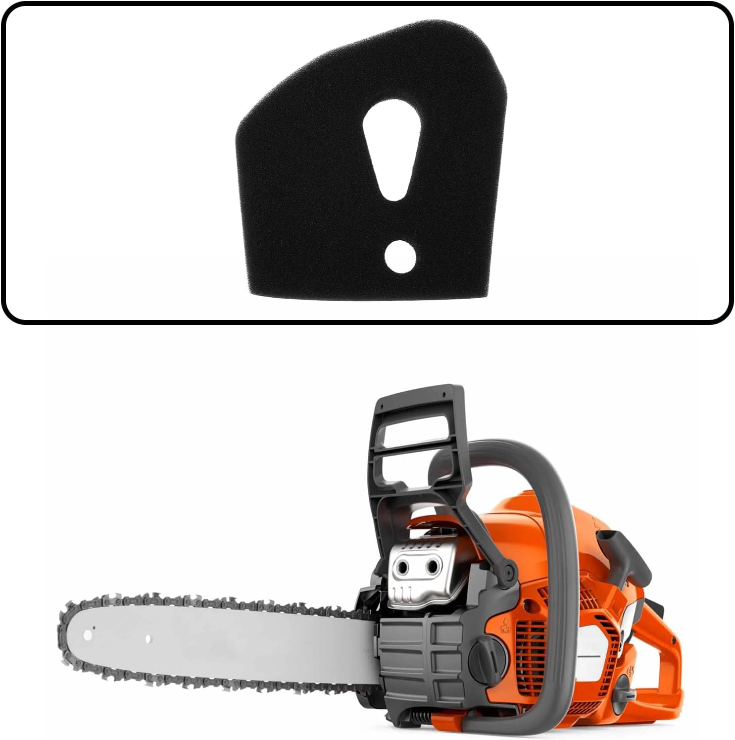 4Pcs Foam Air Filter Compatible with Husqvarna 135R 336FR 336FRD Brushcutter PN 576215301 576 21 53-01 image number 1