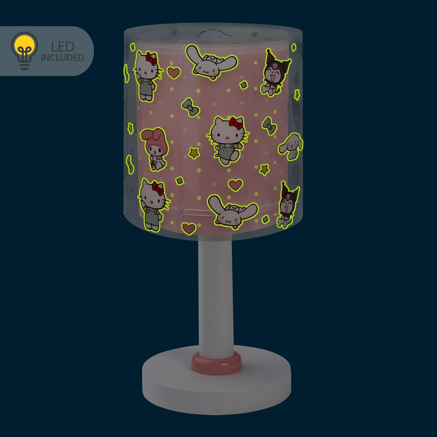 Dalber Hello Kitty and Friends, My Melody, Cinnamoroll, Kuromi 41251, G4-4W LED Children'S Table Lamp &ndash; Bulb Included image number 4