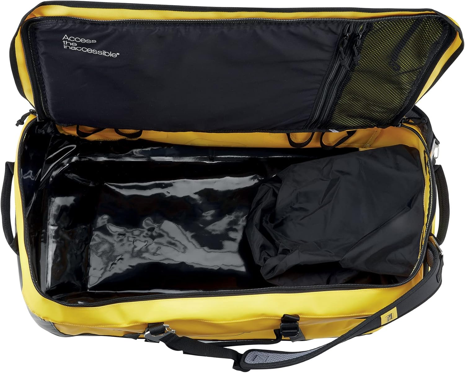 PETZL, Duffel 85, from Large Capacity Transport Sacco, Yellow Black, 85 L, Unisex-Adult image number 3