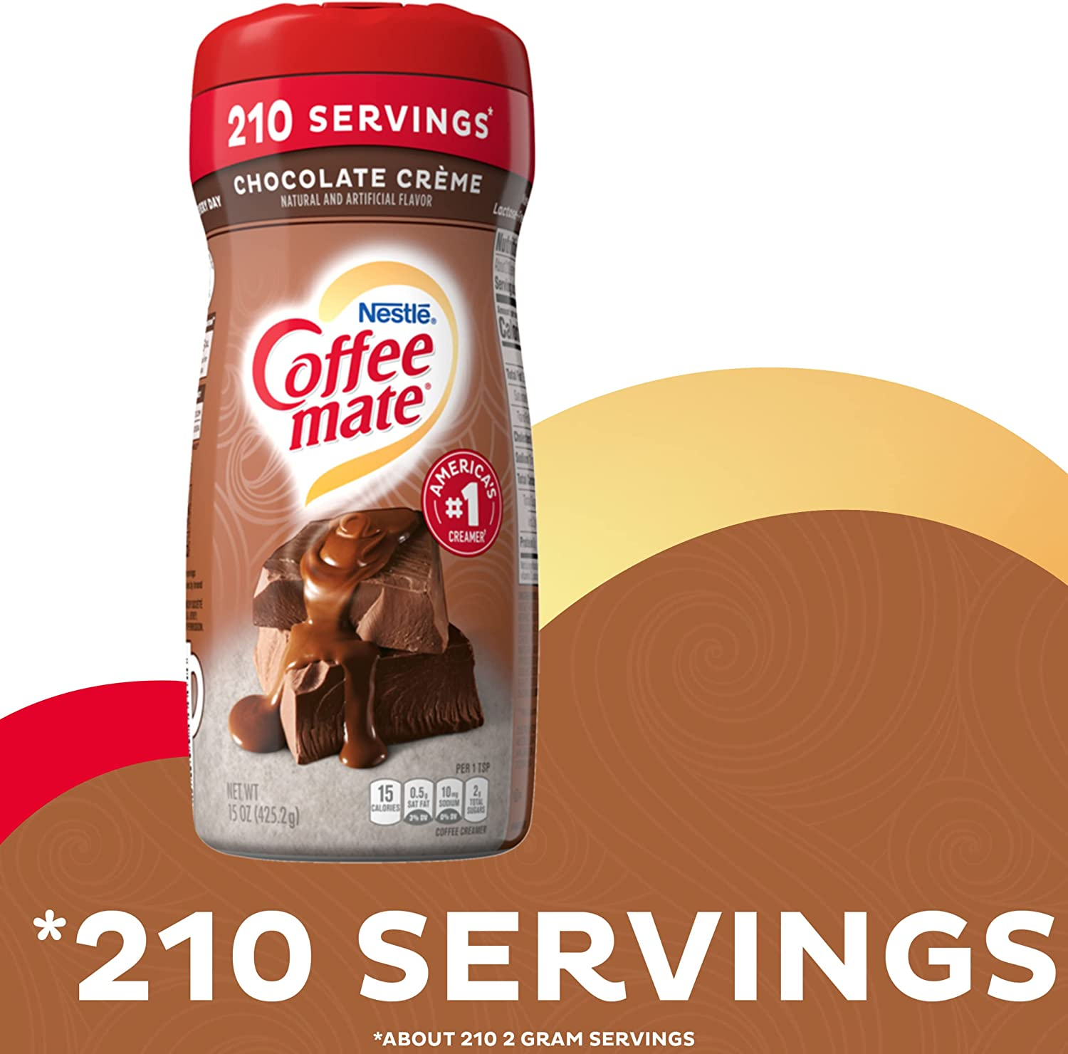 Nestle Coffee-Mate Chocolate Creme Flavour Coffee Creamer 425 G image number 1