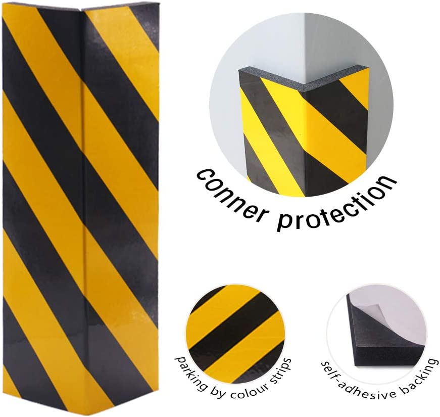 Garage Wall Protector Foam Car Door Protector Wall Corner Guard for Parking Garages - Wall Edge Protector Protect Your Car - Garage Wall - Wall Corner Edge and Bumpers Corner Guards (Corner Guards-4Pack) image number 4