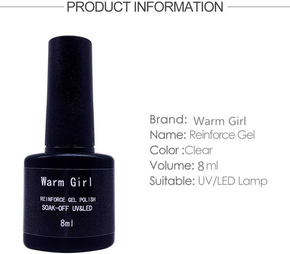 Warm Girl Nail Art Reinforcement Gel Thickness Enhancer Protecter Manicure Soak off UV Coat image number 1