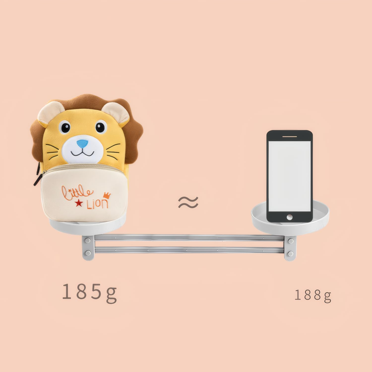 Ultra-Light Toddler Plush Backpack with 3D Animal Design, Soft Mini School Bag for Kindergarten, Daycare & Travel, Cute Cartoon Rucksack for Baby Boys & Girls - Butterfly image number 3