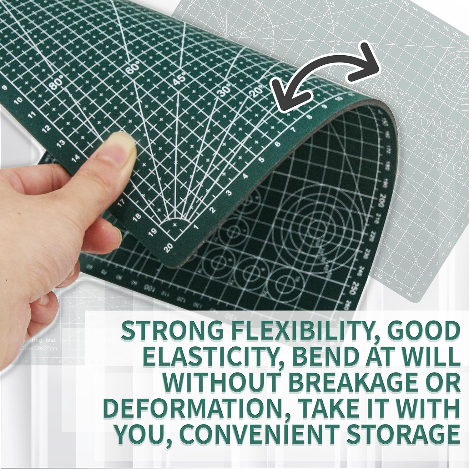 WALWAL Double-Sided Self Healing Cutting Mat, 18 Inches X 12 Inches Base for Quilting, Sewing Ideal for Sewing Crafts Hobby(A3)