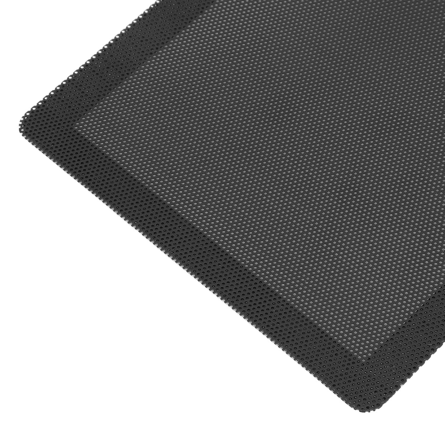 Jectse DIY PC Case Dust Mesh Filter, 10Pcs PVC Dustproof Magnetic Dust Filter Cover, 12X24Cm, Black, for PC Case Power Supply, Fan Vent, Desktop image number 4