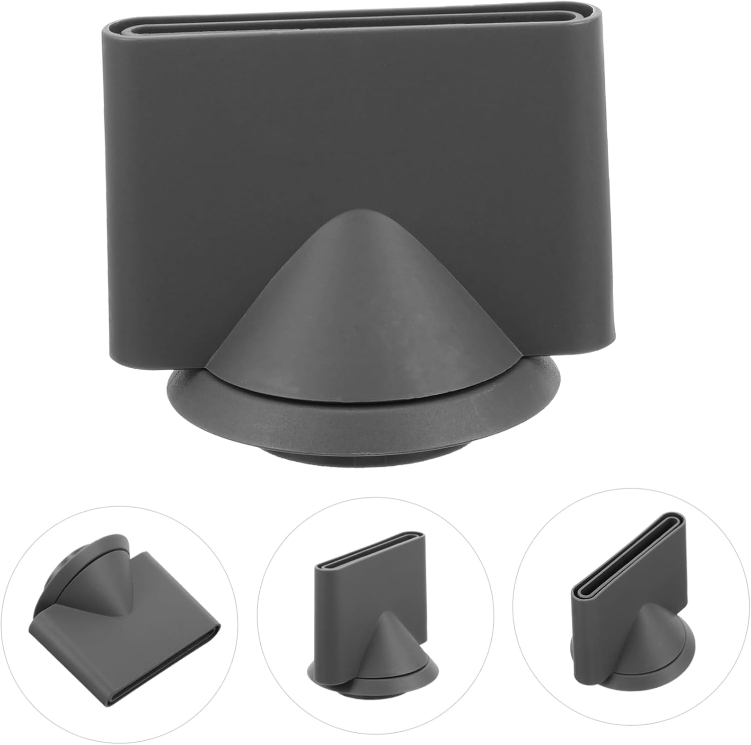 ELAYARD Modeling Concentrator Nozzle Hair Dryer Concentrator Attachment Hair Dryer Nozzle Attachment Blow Dryer Nozzle Attachment Hair Styling Tools Hair Dryer Single Nozzle Grey Plastic image number 4