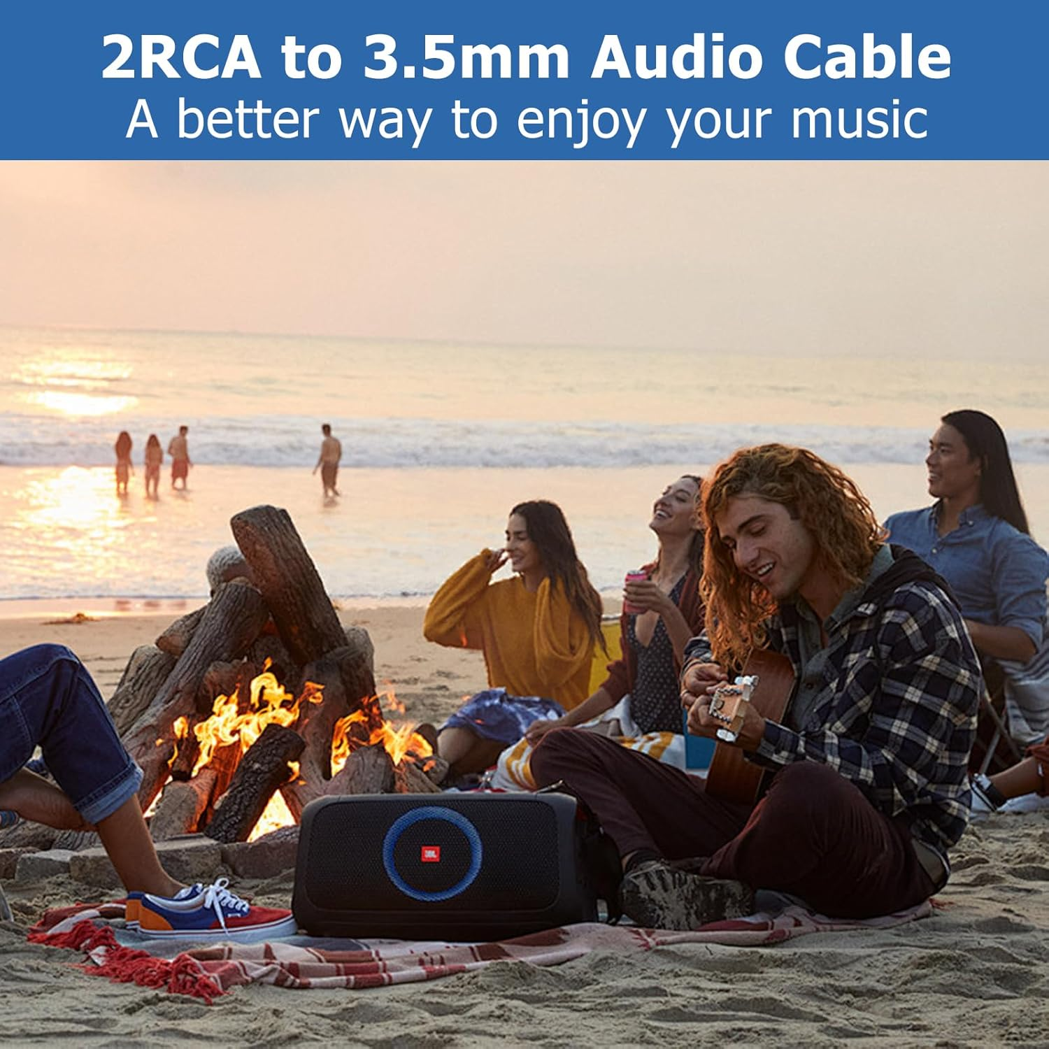 RCA to 3.5Mm Adapter, TEKERA RCA Female to 3.5Mm Male Audio Cable Hi-Fi Sound Stereo Audio Cord for Iphone MP3 Tablet Computer Speaker, Auxiliary Splitter 0.3M