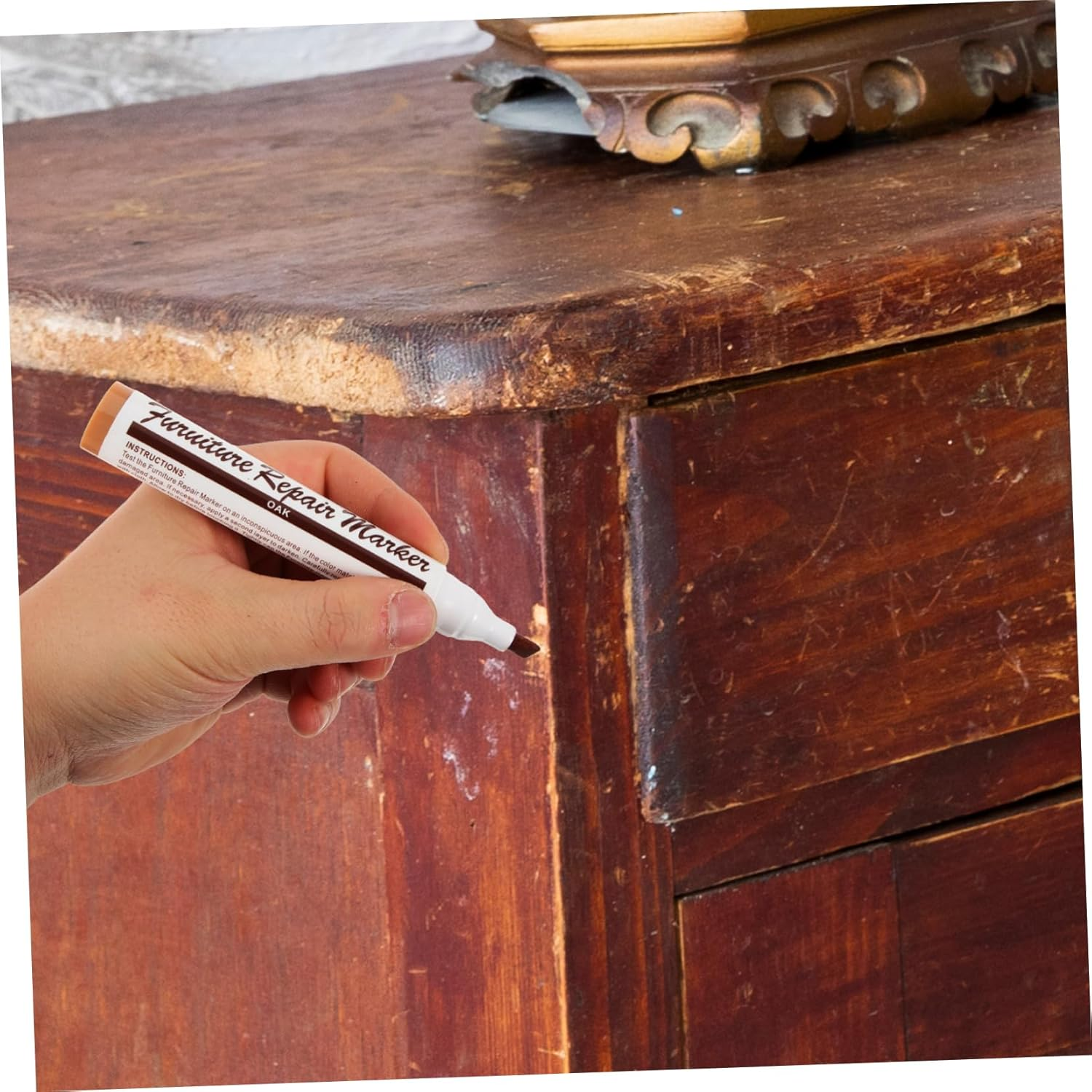 Ipetboom Furniture Repair Pen Portable Touch-Up Markers for Wood Furniture Floor Scratch Repair Kit Home Supplies image number 1