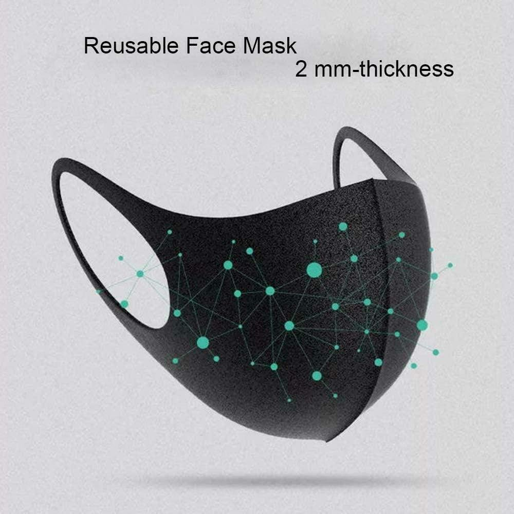 Washable Unisex Face Mask Full Mouth Nose Cover Masks Reusable Shield SEALED (4 Pieces) image number 5