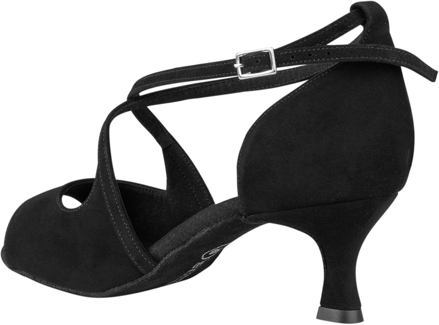 Rummos Women'S Dance Shoes R545 - Nubuck Black - Medium (Normal) - 5 Cm Flare Heel - Made in Portugal
