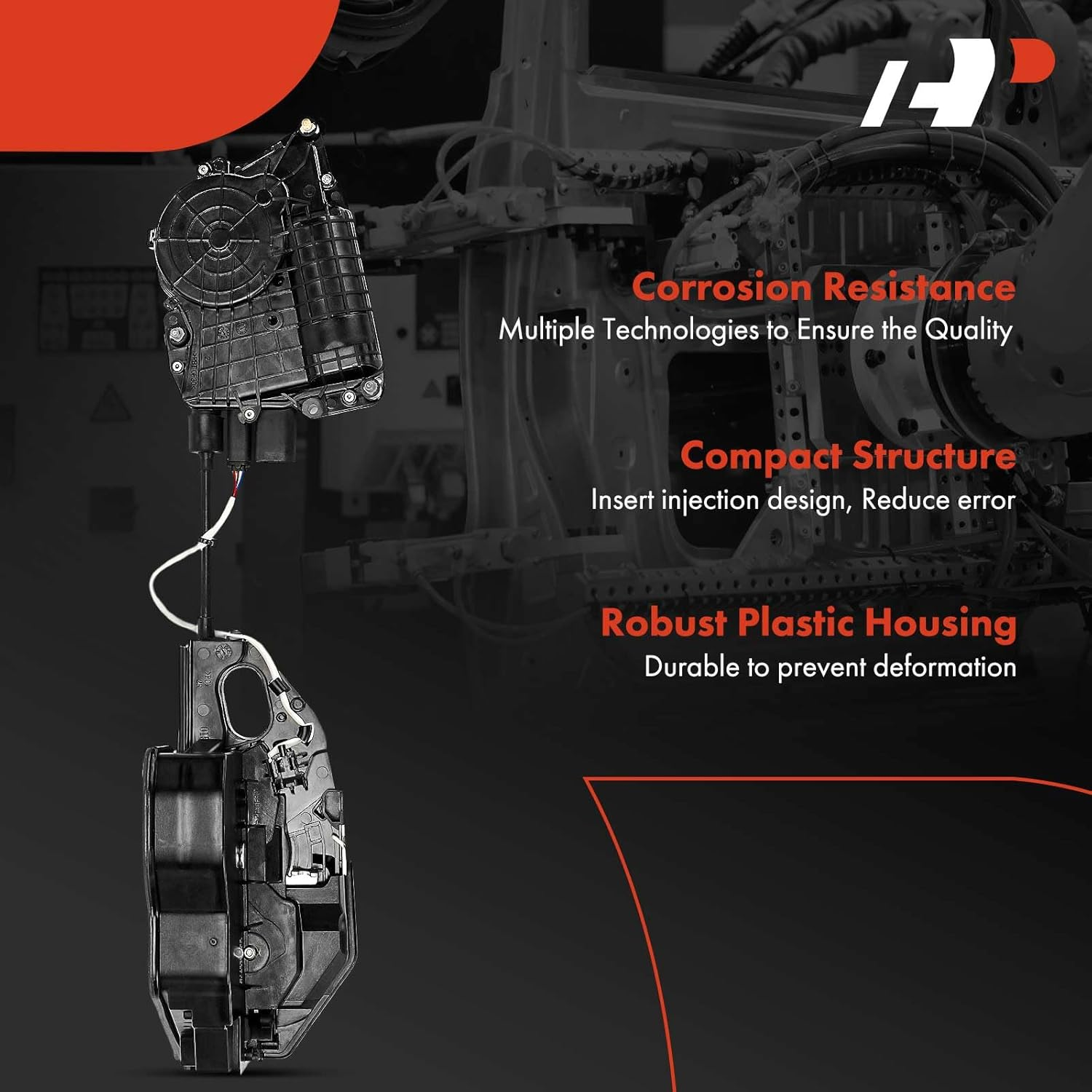 A-Premium Front Right Passenger Soft Close Door Latch Lock Actuator Compatible with BMW F10 528I 535D 535I 550I 740I 740Li 750I 750Li 760Li M5 750Li Xdrive & More Models, Replace# 51217185692 image number 1