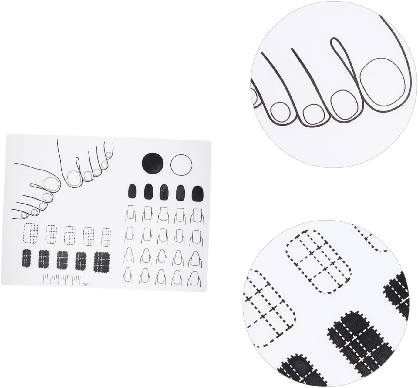 Baluue Acrylic Nail Practice Mat Silicone Trainer Sheet for Diy Application Manicurists and Beginners to Nail Art Techniques image number 6