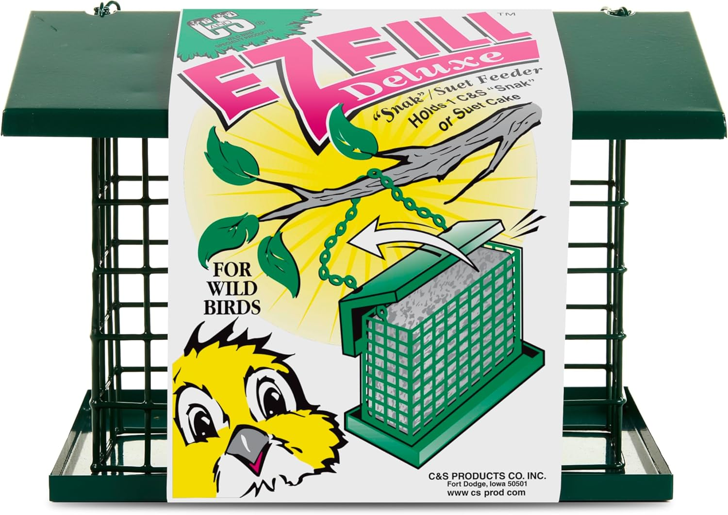 C&S CS750 EZ Fill Deluxe Snak Tm/Suet Feeder, Green image number 5