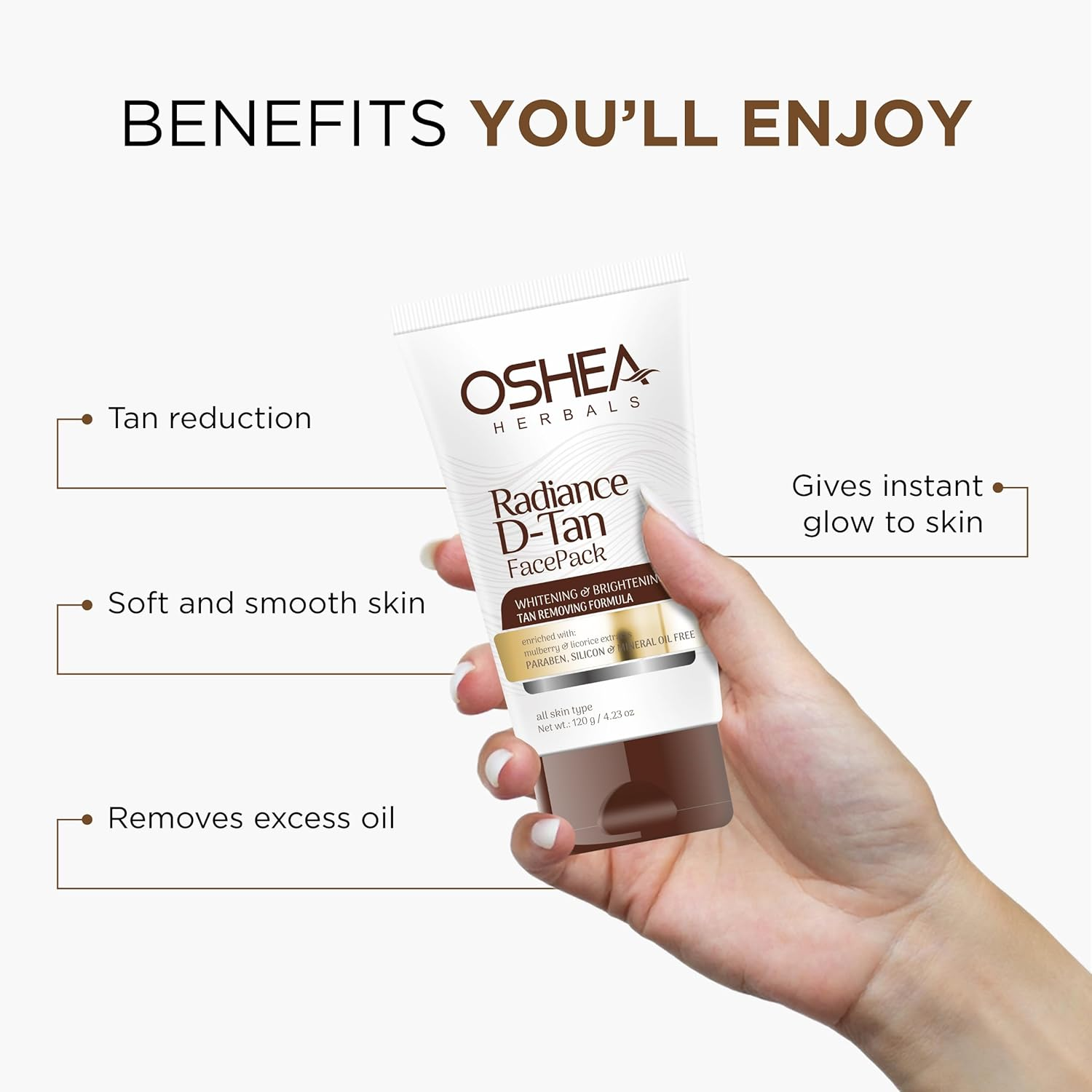 Oshea Herbals Radiance D-Tan Face Pack image number 2