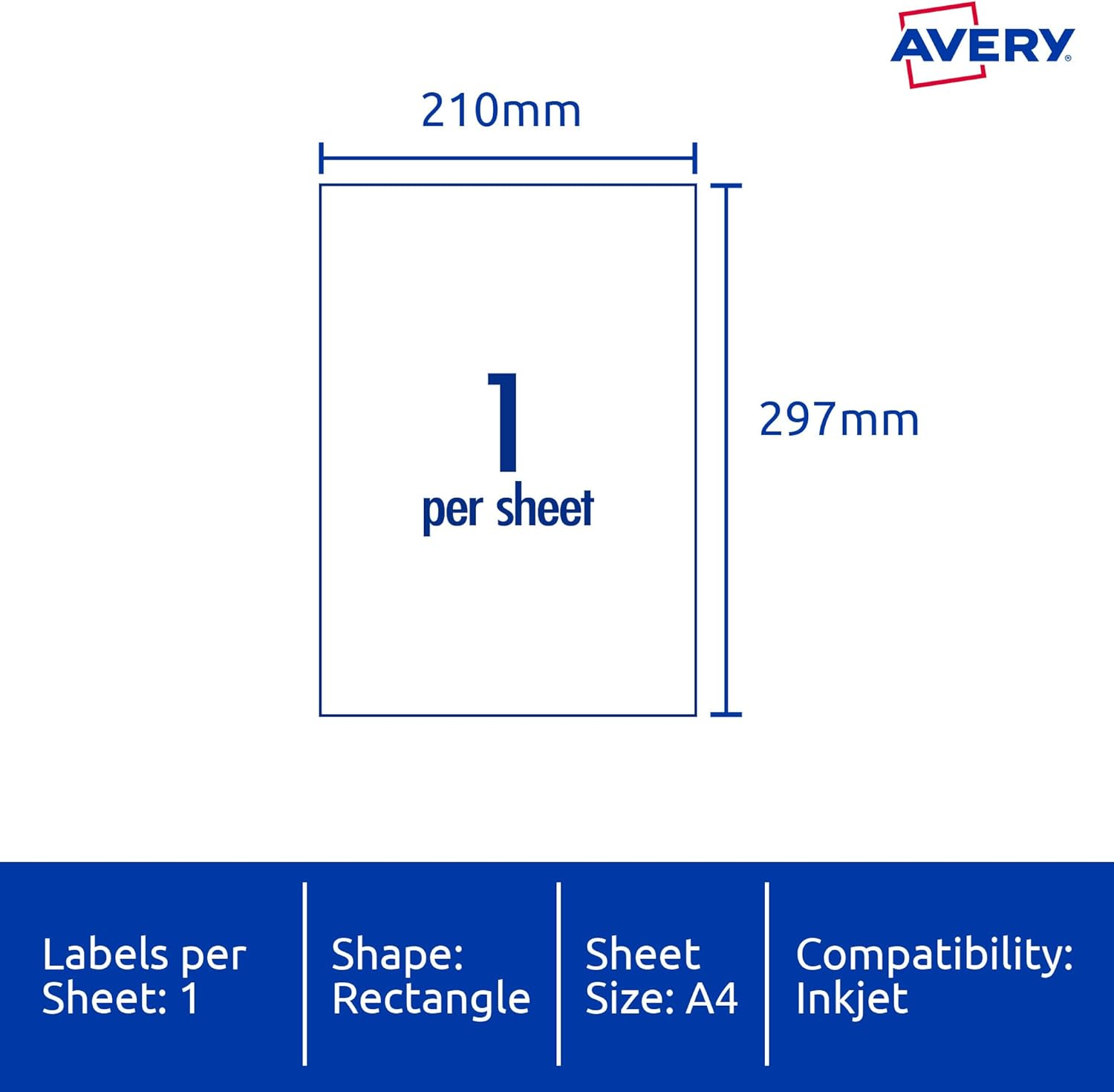 Avery A4 Magnet Sheets for Inkjet Printers - Fridge Magnets - Home D&eacute;cor Products - A4, 3 Sheets (71021 / C9415) image number 3
