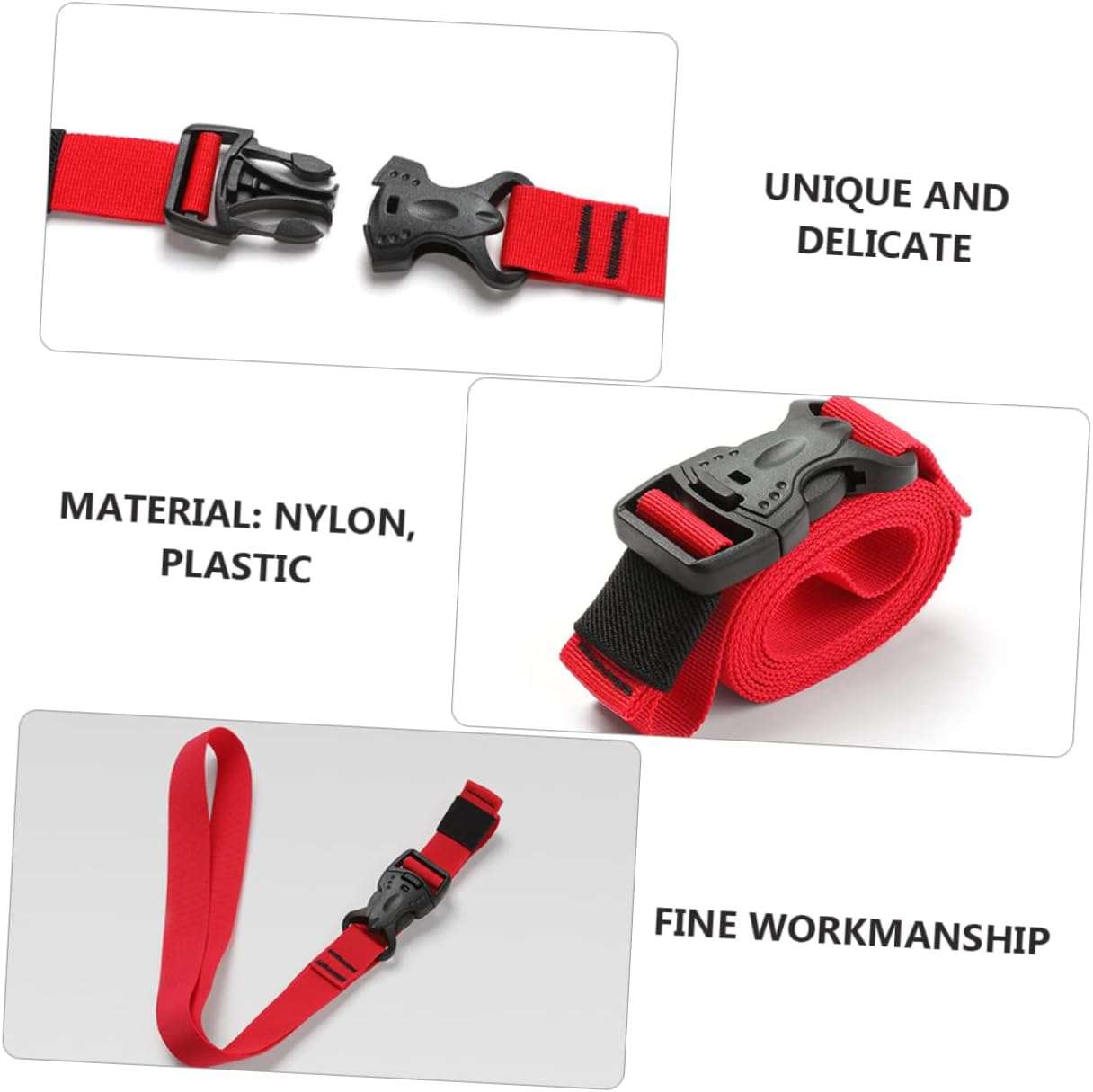 Veemoon 3Pcs Multifunctional Strapping Strap Ratchet Belts Cable Ties Luggage Lashing Straps image number 5