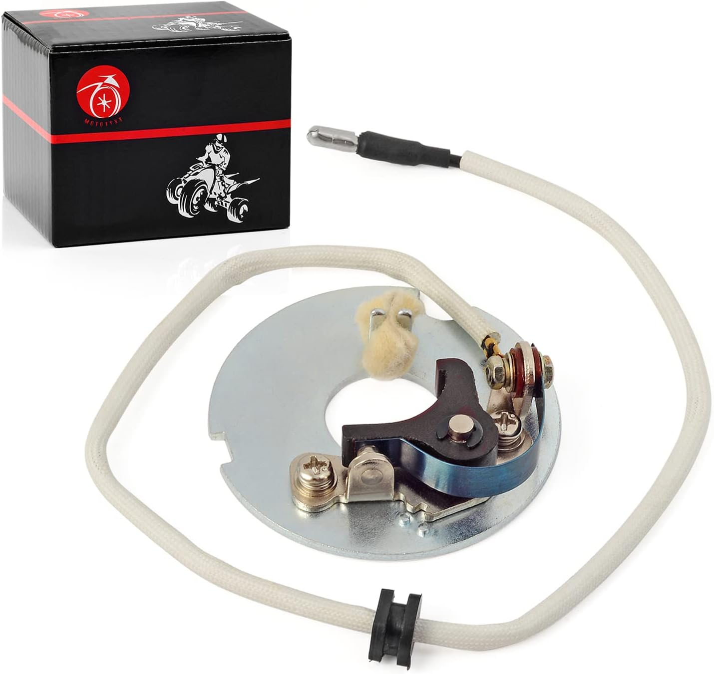 Points Plate Assembly for Honda ATC90 CT90 S90 CM91 SL90 ST90 CB100 CL100 SL100 CB125 CL125 SL125 XL250 30200-107-014 30200-028-013 30200-028-004 image number 2