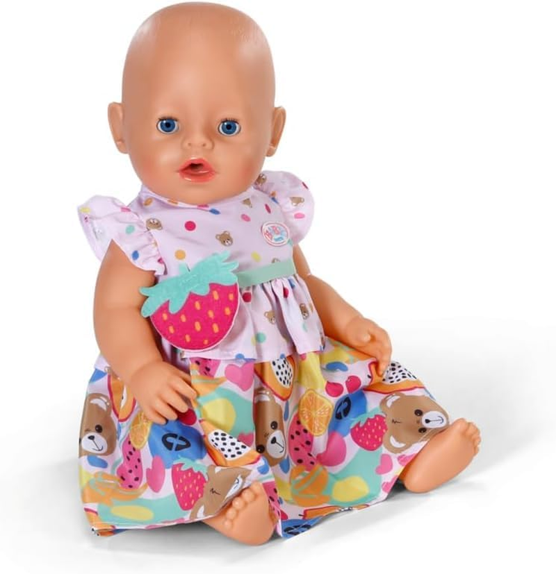 BABY Born Fruit Dress, Cute Outfit with Strawberry Buckle Belt for 43Cm Dolls, 838303 Zapf Creation image number 6