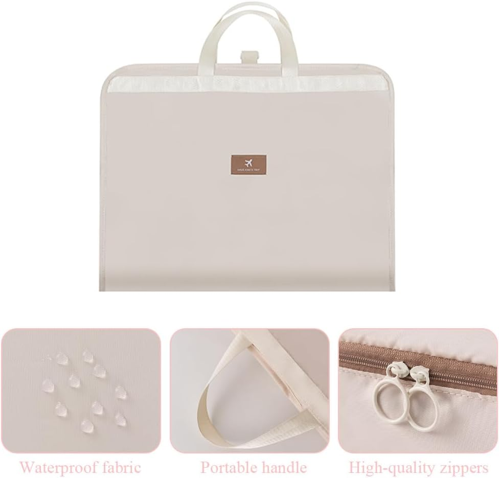 Hanging Travel Storage Bag,Multi-Layer Storage Bags, Compression Packing Cube Organizer,Foldable Journey Handbag,In Stylish Home Accessory, for Organizing Clothes and Toiletries image number 3