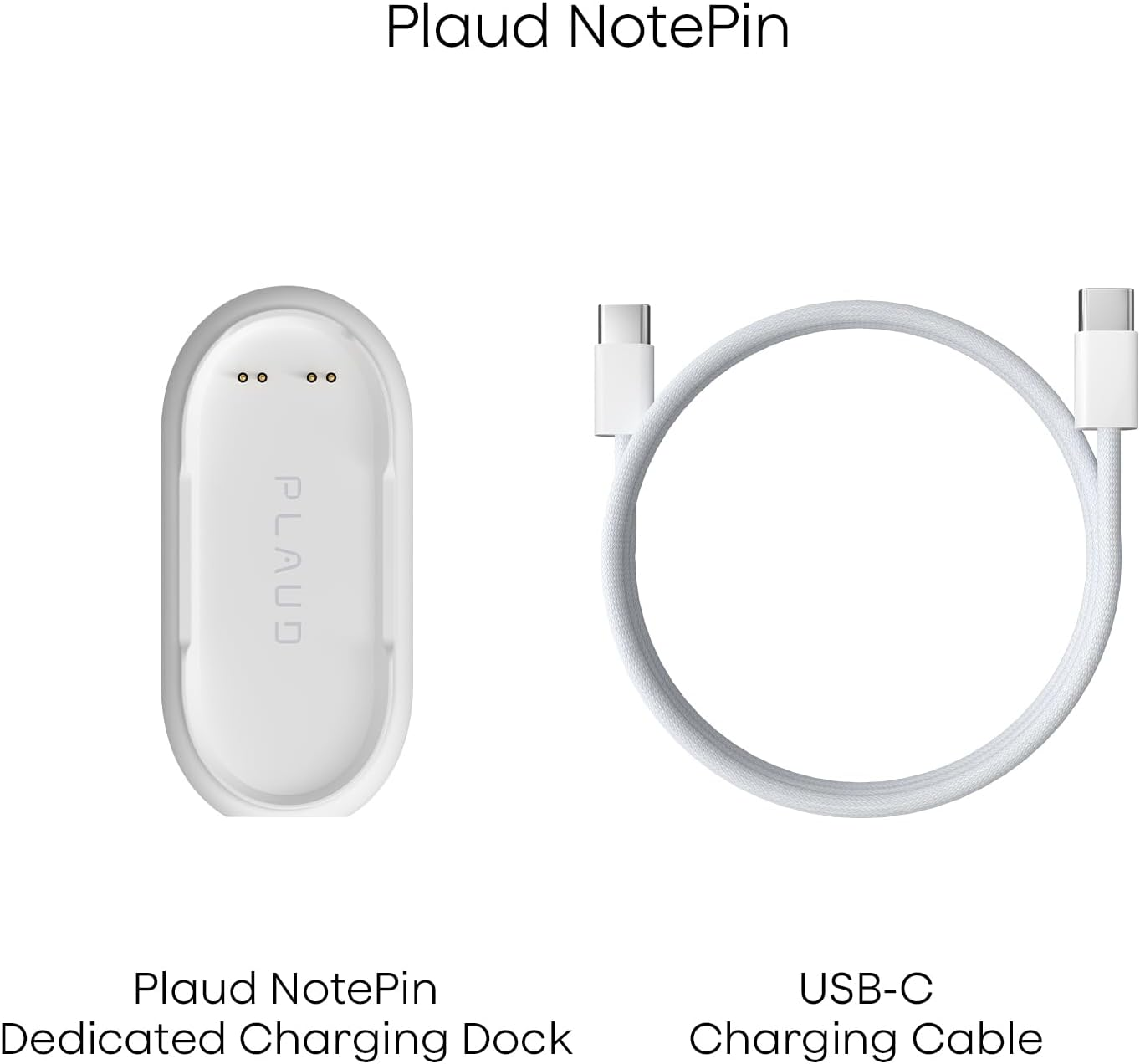 Plaud Notepin Charging Dock, Magnetic Charger Cradle with Non-Slip Base & USB-C Braided Cable, Fast 2-Hour Charging Replacement Accessory for Notepin AI Voice Recorder image number 6