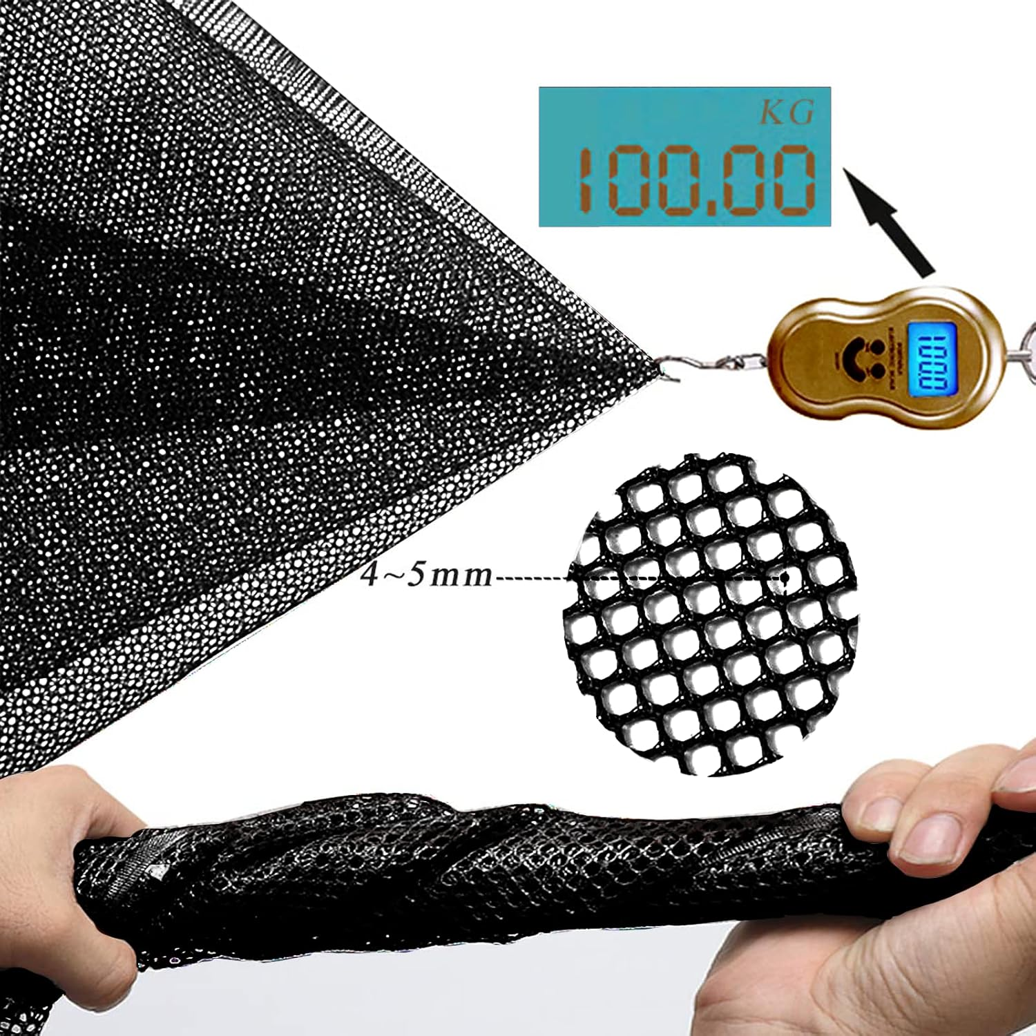 Stair Netting Child Safety Net, Baby Gate for Stairs with No Drilling, Stairway Net, 16.4 Ft L X 2.56 Ft H, Banister Guard, Balcony Banister Stair Net for Child, Small Pet,Toy- Indoor & Outdoor(Black) image number 3