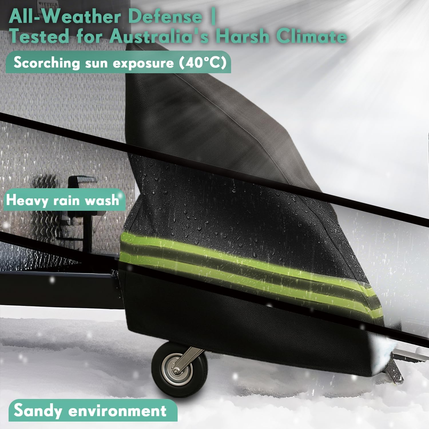 Horse Trailer Cover Heavyduty 600D Oxford Waterproof Dustproof Breathable Horse Drawbar Tow Hitch Cover with Buckles for Daily Sun Weather Storage Protection