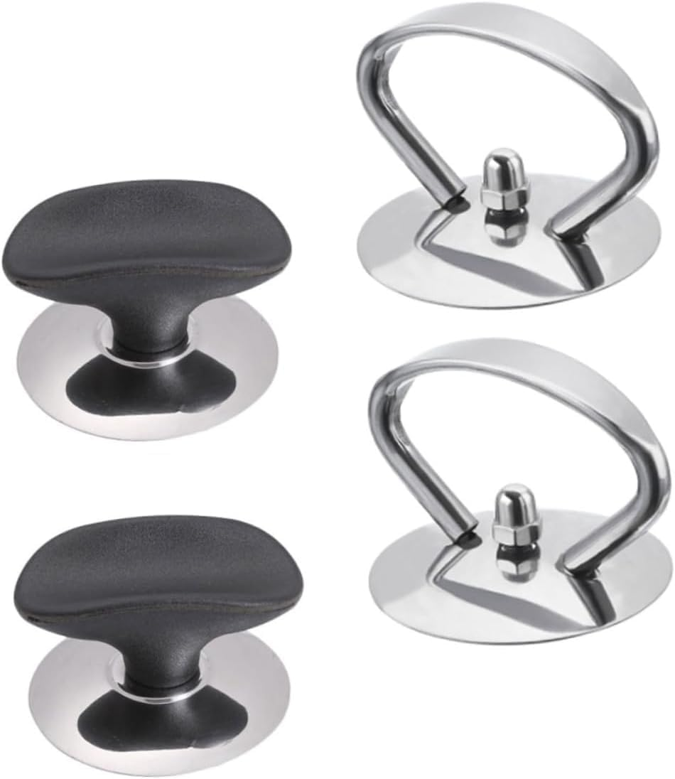 4Pcs Pot Lid Knobs, Universal Kitchen Cookware Replacement Pan Lid Holding Handles, Pot Lid Cover Knob Handle, Knobs Casserole Kettle Cover Glass Saucepan Handle Replacement Set image number 3