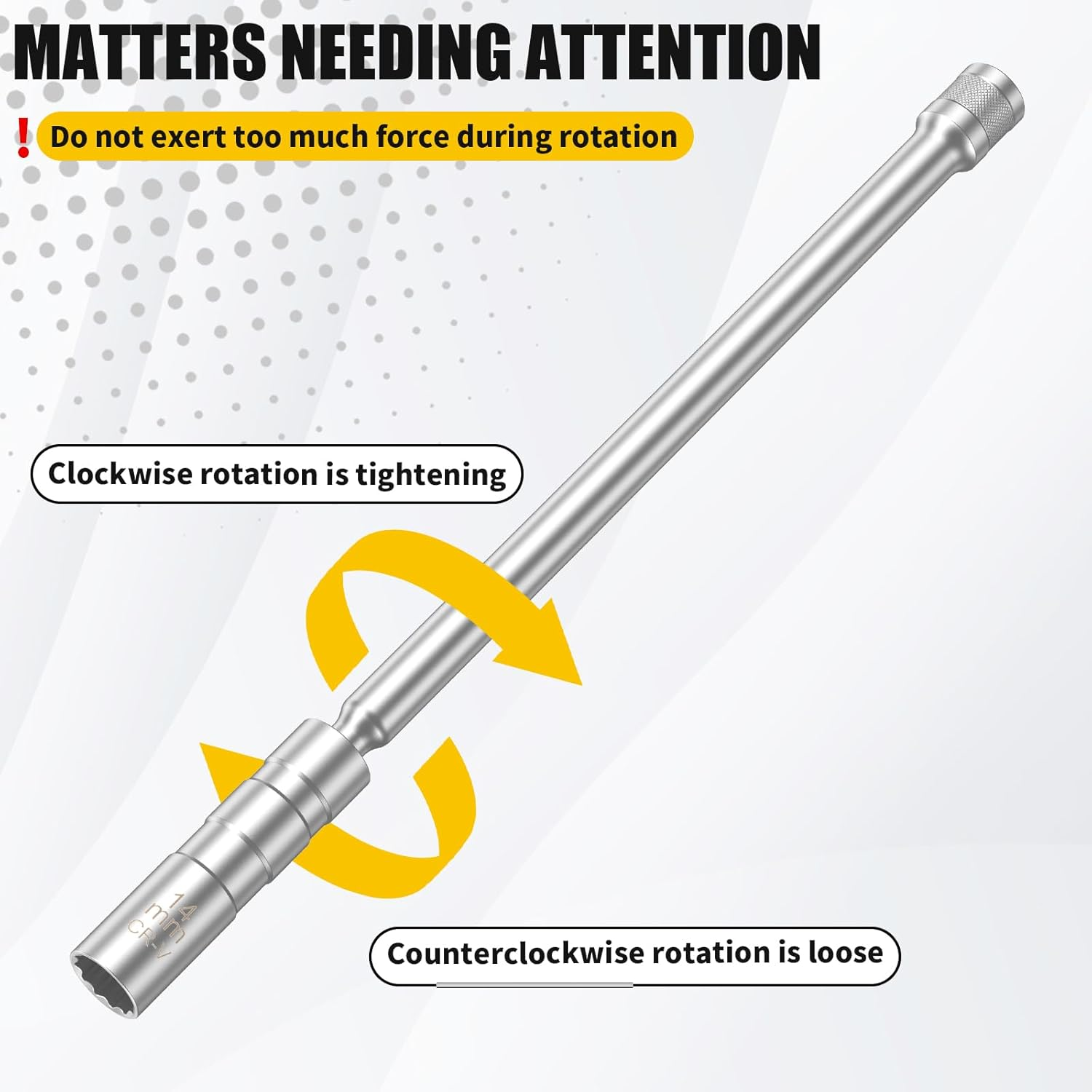 DJAPWPX-2/4 Pcs 14Mm+16Mm Spark Plug Socket, Magnetic Spark Plug Socket Set, Thin Wall Spark Plug Removal Tool, Professional Spark Plug Socket Kit for Replacing Spark Plugs (2) - 4 image number 7