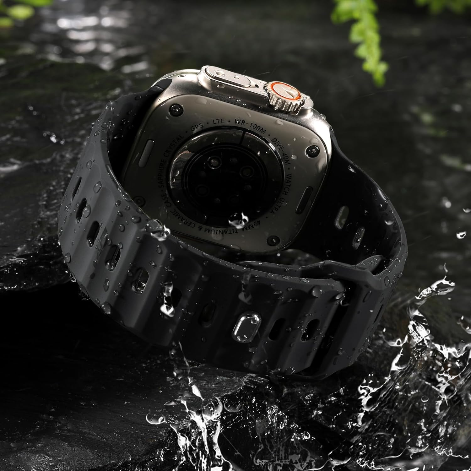 WJK Compatible with Apple Watch Band 42Mm 44Mm 45Mm 46Mm 49Mm Women Men, Soft Silicone Sport Waterproof Replacement Wristband for Iwatch Series 11 10 9 8 7 6 5 4 3 2 1 SE Ultra/Ultra 2 3, Multi Colors - Army Green image number 5