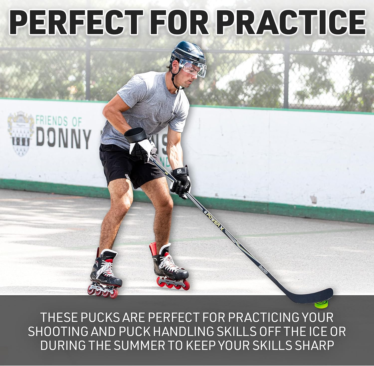 Franklin Sports NHL Street Hockey Balls - No Bounce Outdoor Street + Roller Hockey Balls - Official Size for Youth + Adult Street Hockey - Assorted Colors - 1, 3, and 15 Bulk Packs image number 7