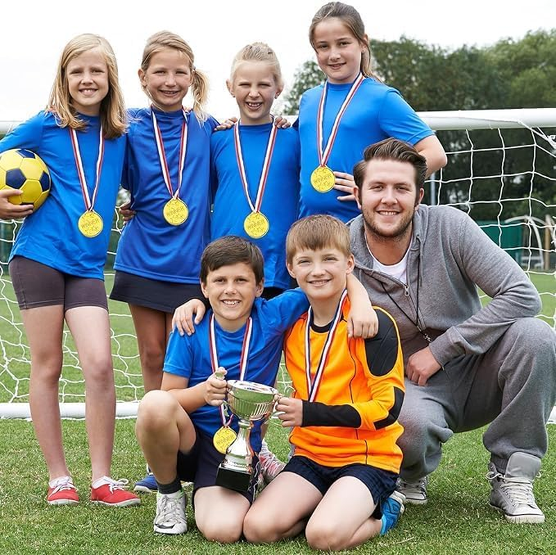 20PCS Winner Medals,Gold Medals, Medal with Neck Ribbons for Kids,Student,Adults, Medal Winner Medals for Party Decoration Gift,Competition,Soccer,Gymnastics Trophies image number 5