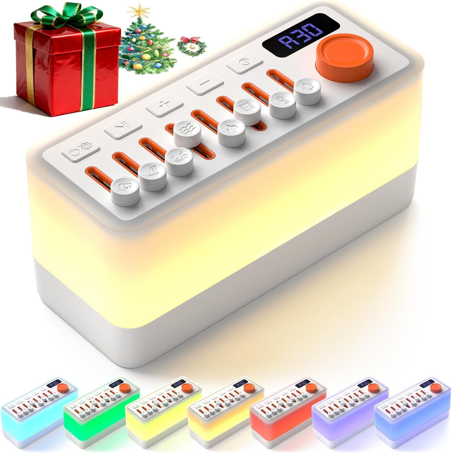 White Noise Machine | Portable Rechargeable White Noise Machine | 256 Soothing Sound Combinations & Night Light | Sleep Timer & Bluetooth Sound Machine, for Babies, Kids, and Adults image number 5