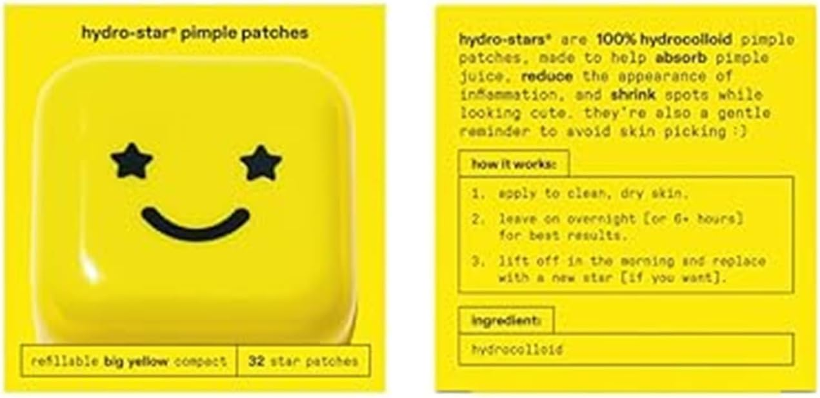 JZUNHN Hydrocolloid Pimple Patches, Absorb Fluid and Reduce Redness, Cute Star Shape, Vegan and Cruelty-Free Skincare (28 Count) image number 1