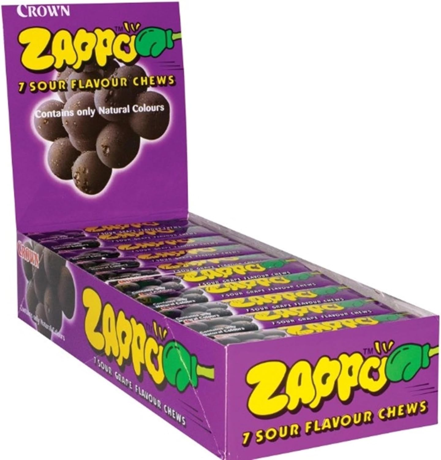 Zappo Grape Flavour Chews, 60 X 26 Grams image number 1