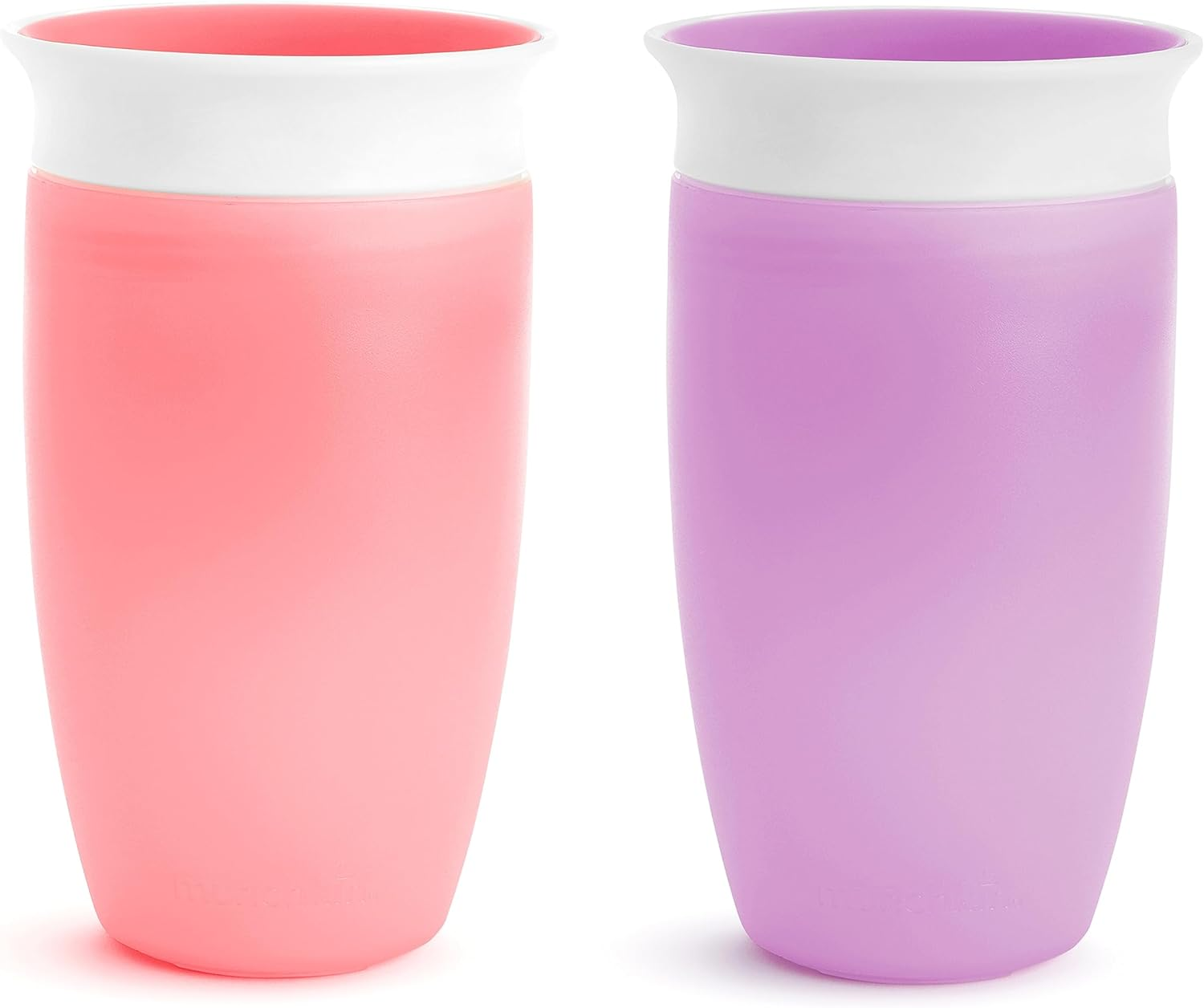 Munchkin Miracle 360 Sippy Cup, Pink/Purple, 10 Ounce, 2 Count image number 2