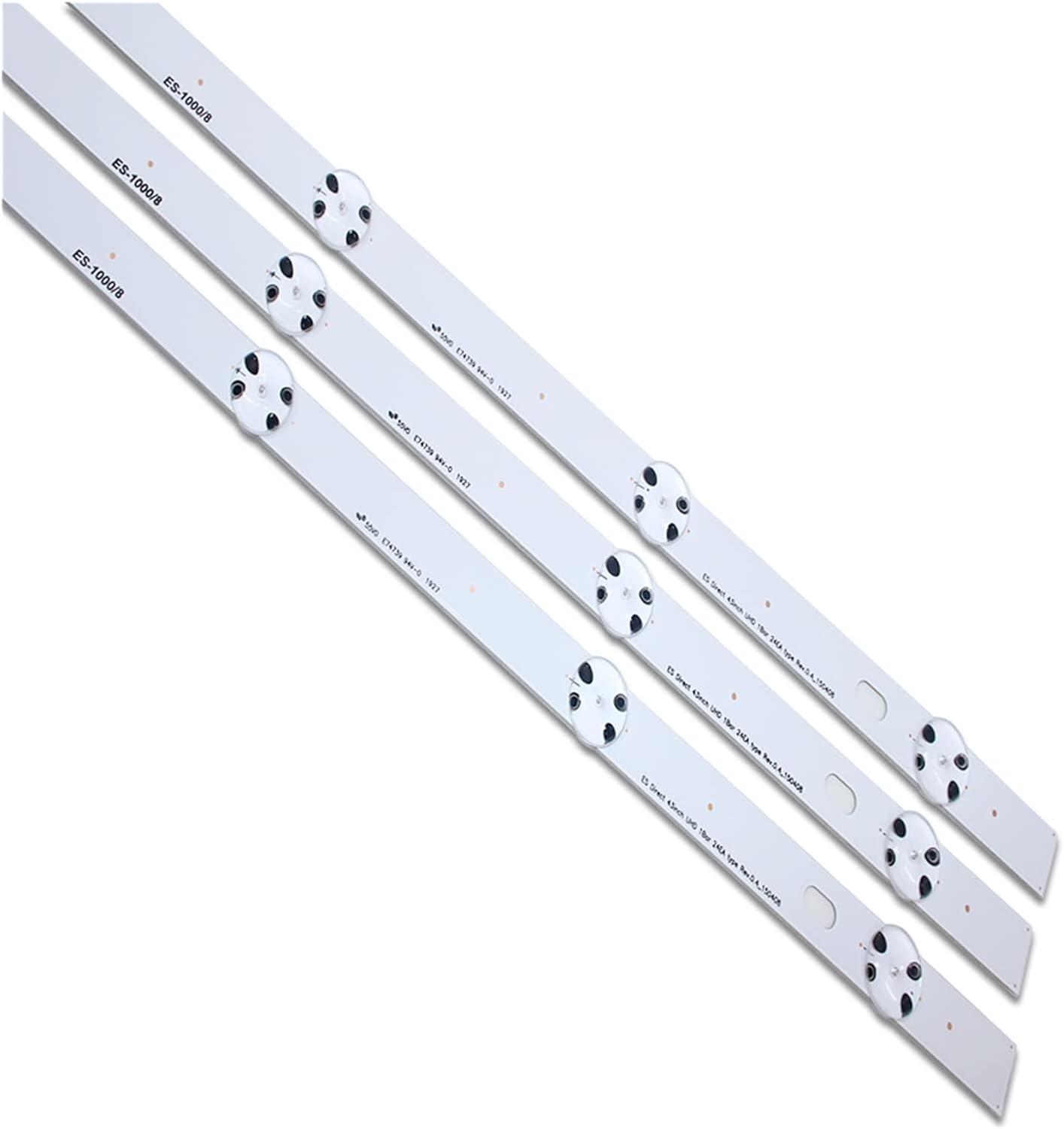 3Pcs X 43 Inch LED Backlight Fit for LG 43Uh619V 43UH610V 43UH6030 UF64 UHD_A 43LH5700 43LH60FHD HC430DGG-SLNX1 43UF6400 43LG