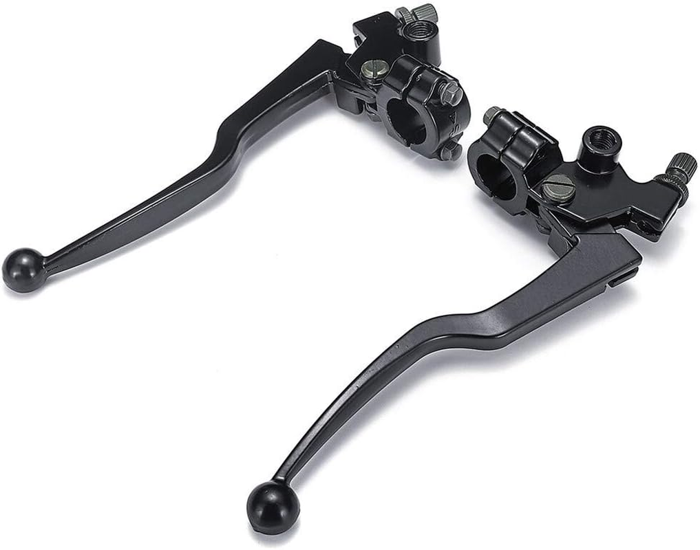GLXAU Pair Motorcycle Brake Clutch Levers Black for Honda CG 125 Aluminum Alloy Motorbike Brake & Clutch Lever Cable Front Brake image number 5