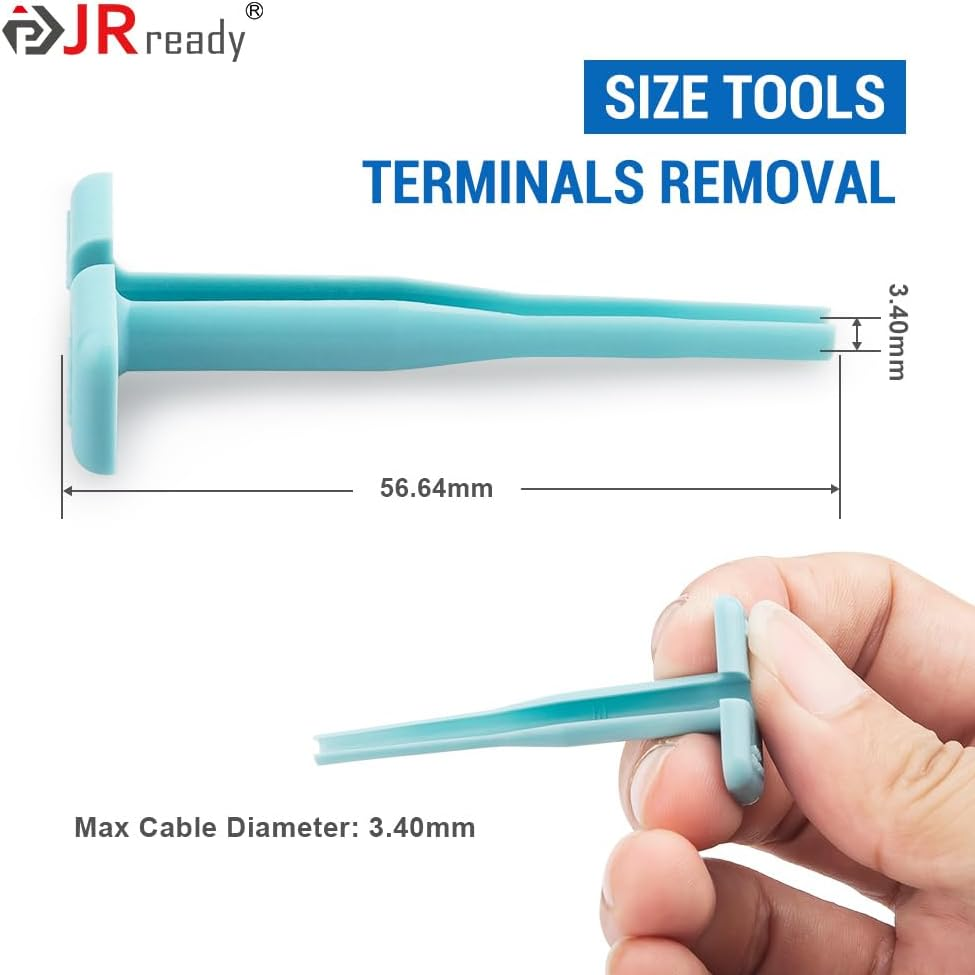 Jrready ST5269-02 Terminal Removal Tool Kit for Deutsch DT Series, 0411-310-1605 Deutsch Connector Tools, Solid Stamped Contacts Pin Extractor Tool Set 2PCS image number 6