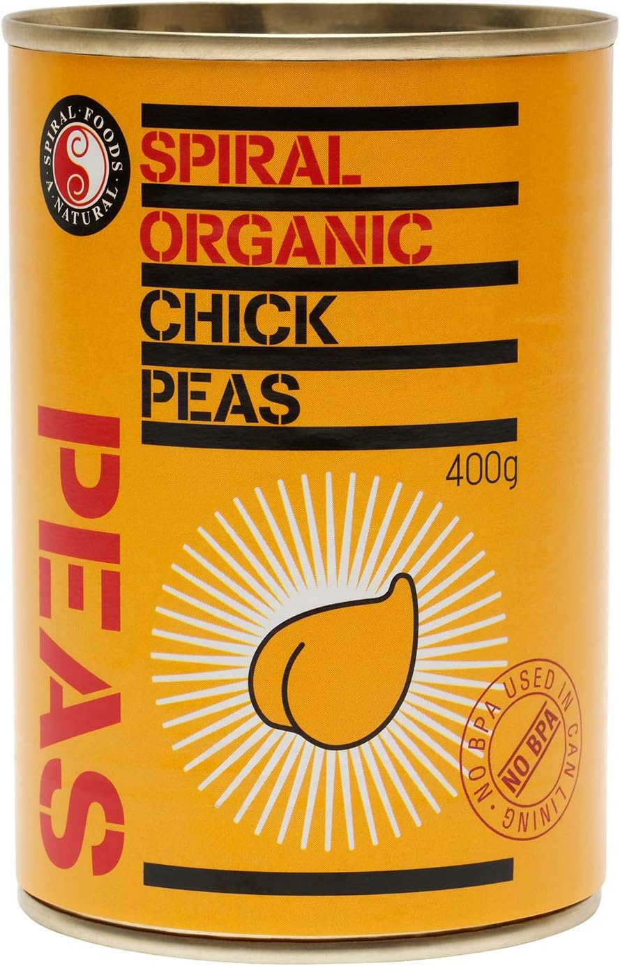 Spiral Foods Organic Chick Peas 400 G X 6