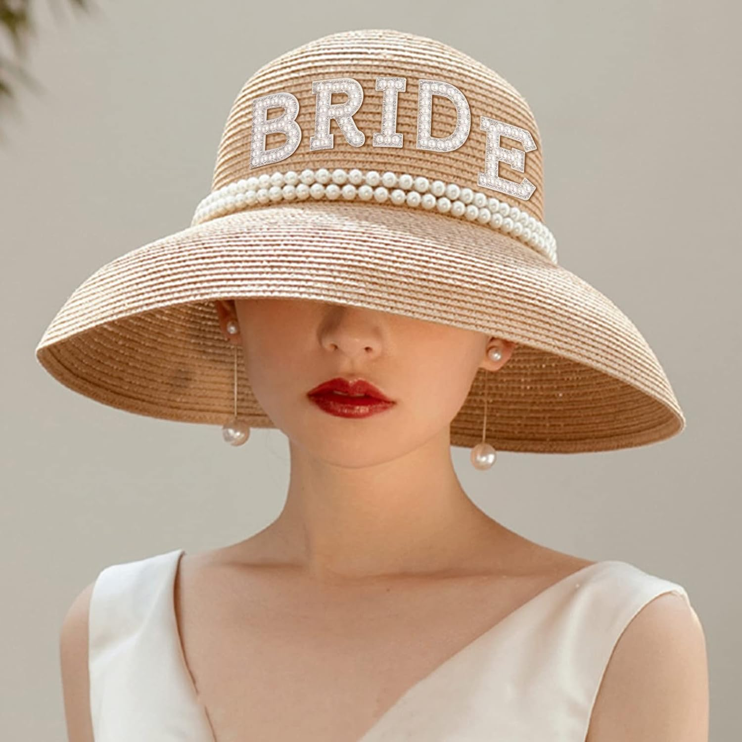 KINBOM 15 Pieces Letter Patches Pearls, Appliques Bridal Pearls Rhinestones Shiny Adhesive Letter Patches for Clothes Hats Shoes DIY Craft Supplies image number 6